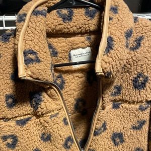 Sherpa fleece leopard